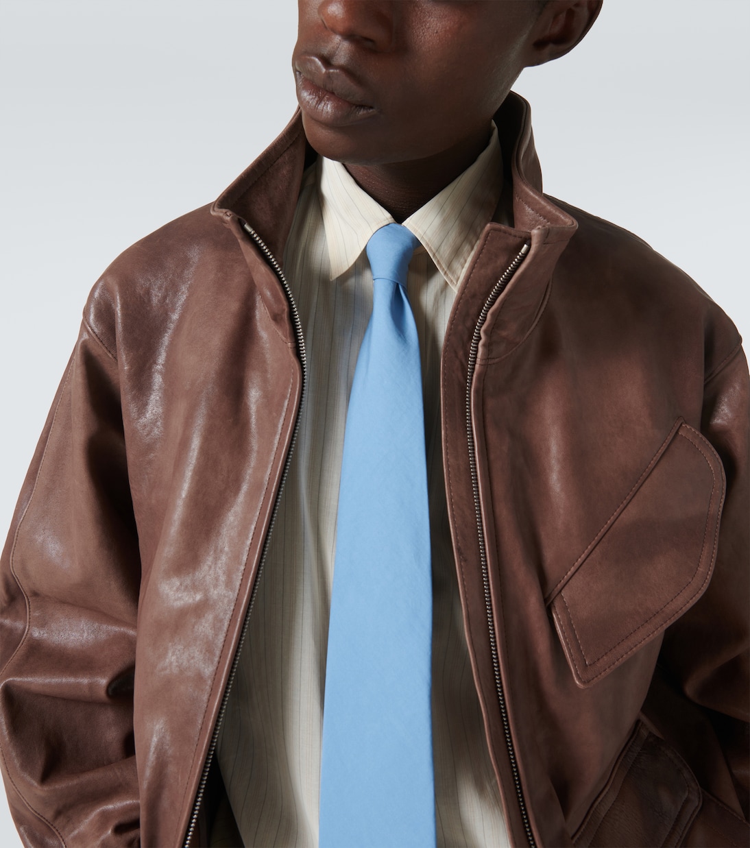 Cravatta in twill di cotone | Auralee