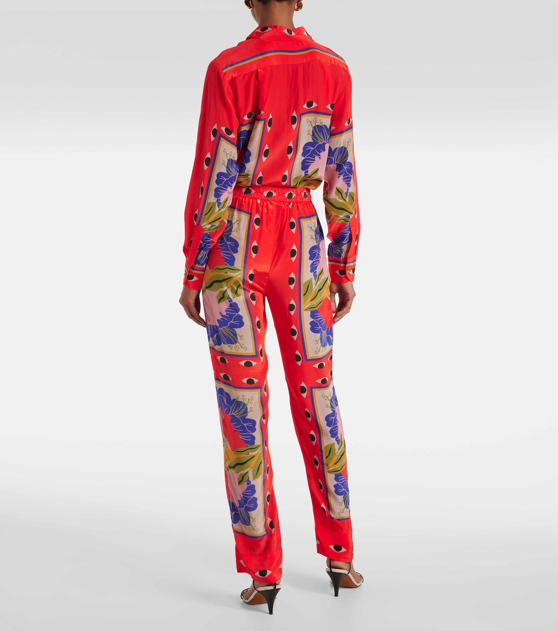 Pantaloni pigiama Surreal Scarf Sand con stampa | Farm Rio