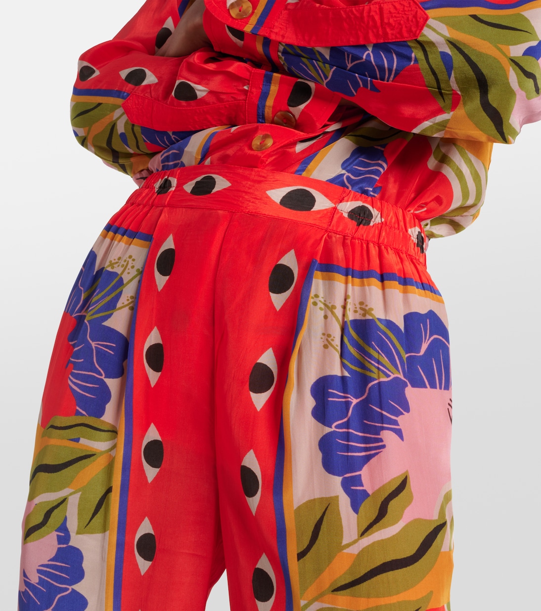 Pantaloni pigiama Surreal Scarf Sand con stampa | Farm Rio
