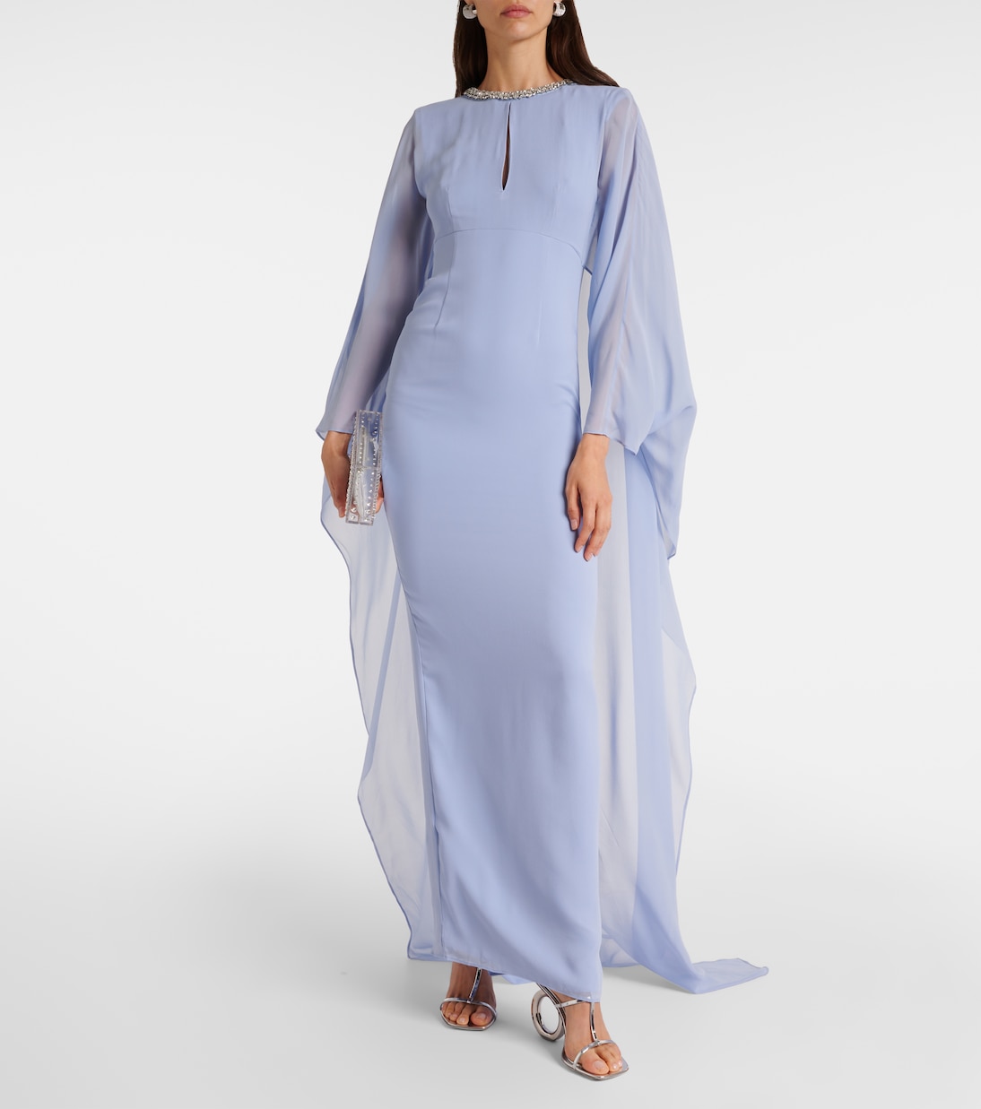 Embellished silk chiffon gown | Roland Mouret