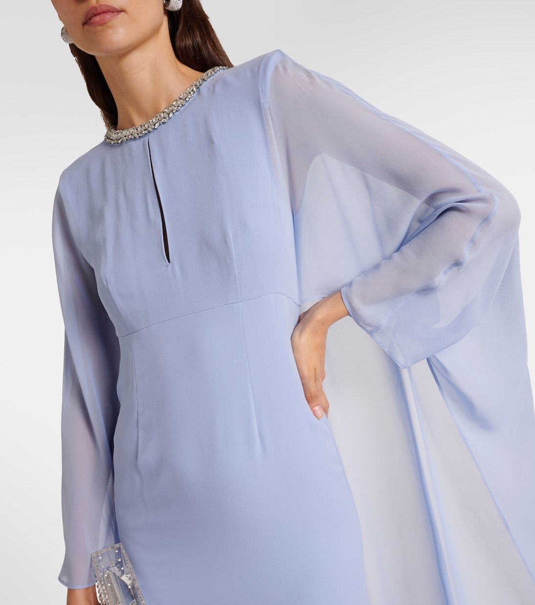 Embellished silk chiffon gown | Roland Mouret
