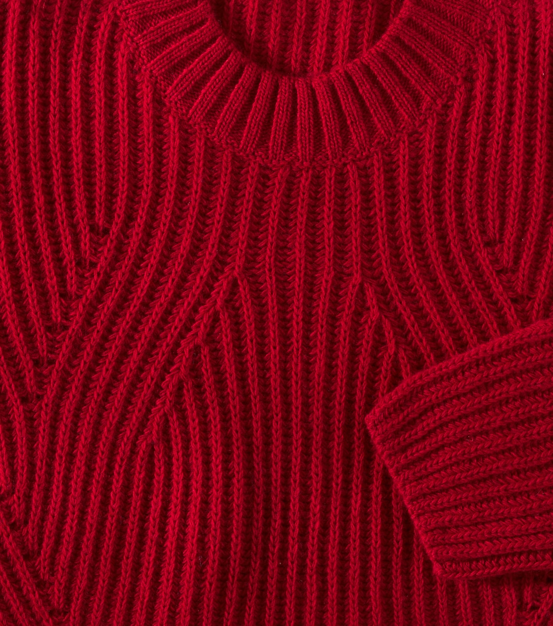 Pullover in lana vergine a coste | Il Gufo