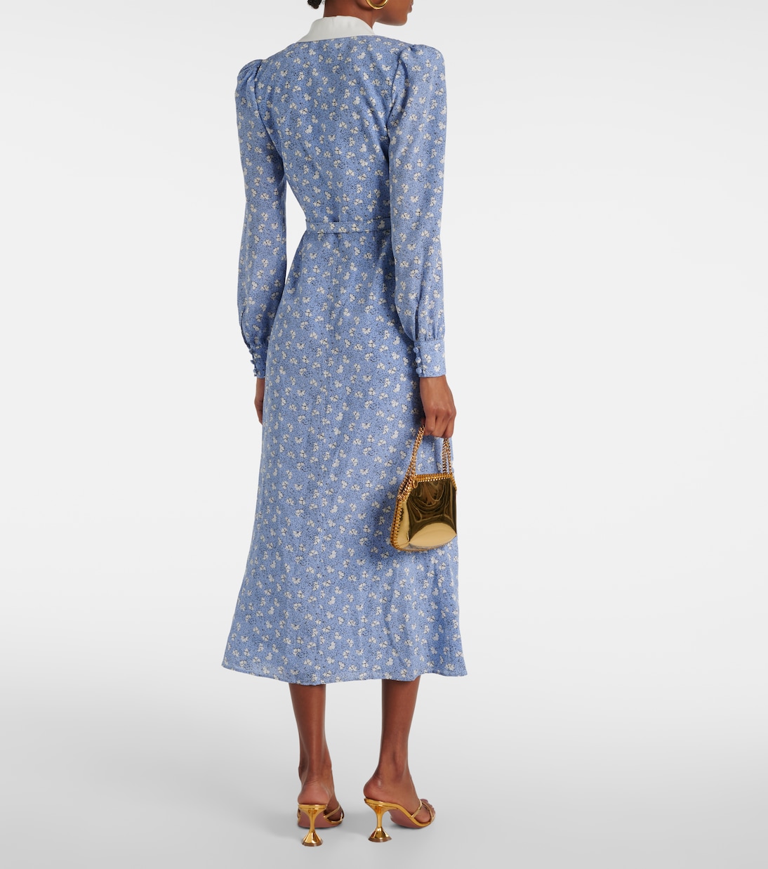Floral silk shirt dress | Alessandra Rich
