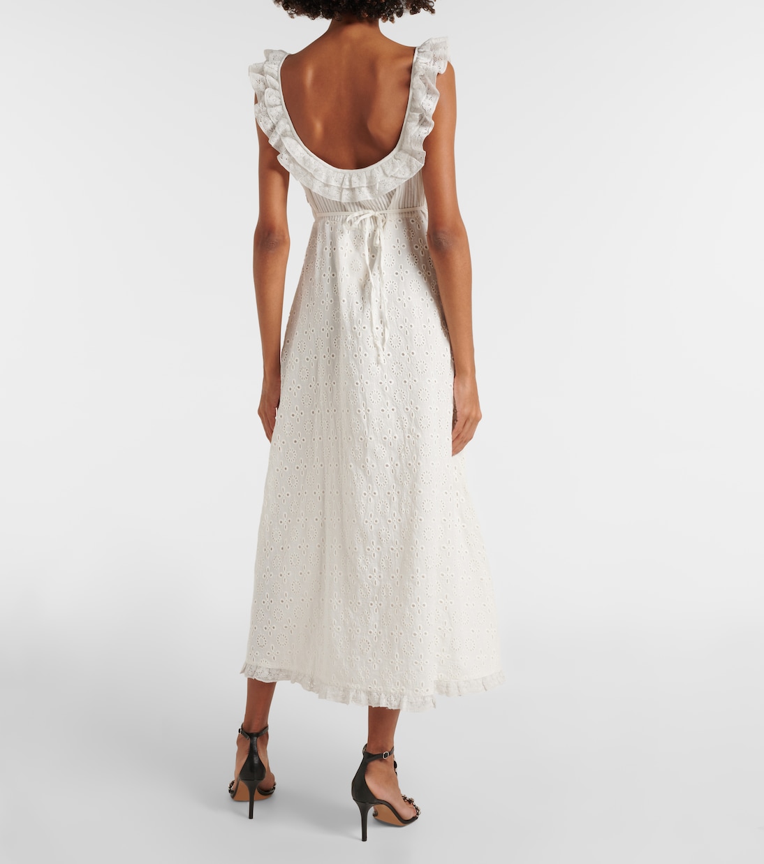 Patsy broderie anglaise cotton midi dress | Rixo
