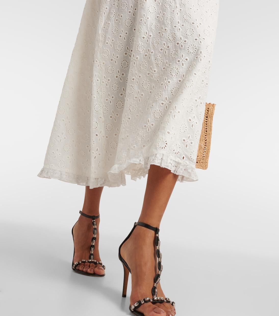 Patsy broderie anglaise cotton midi dress | Rixo