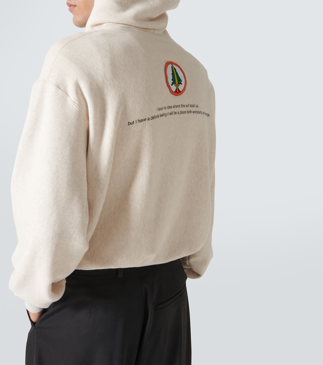 Felpa in cotone con cappuccio e stampa | Undercover