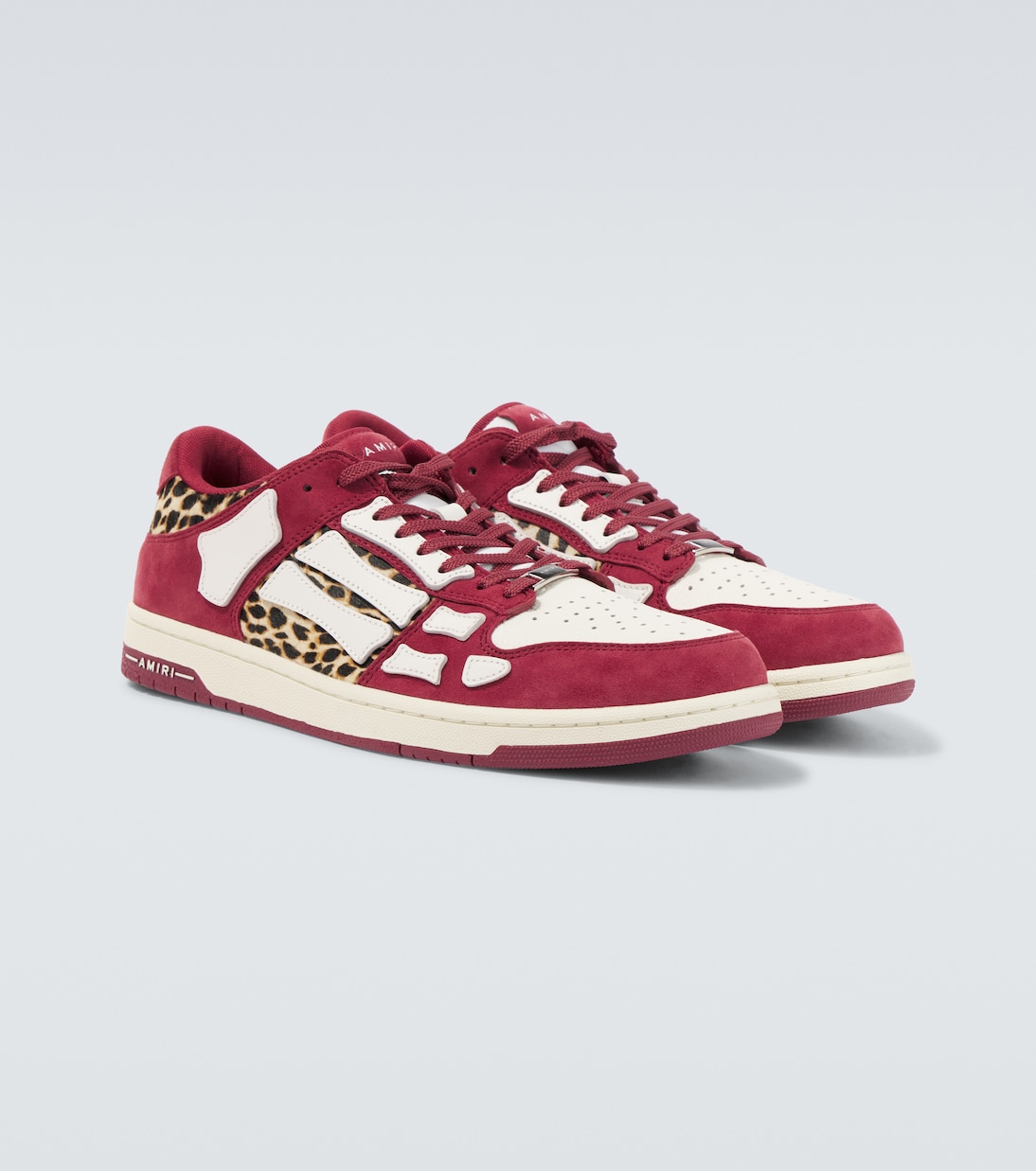 Sneakers Leopard Skel Top Low aus Leder | Amiri
