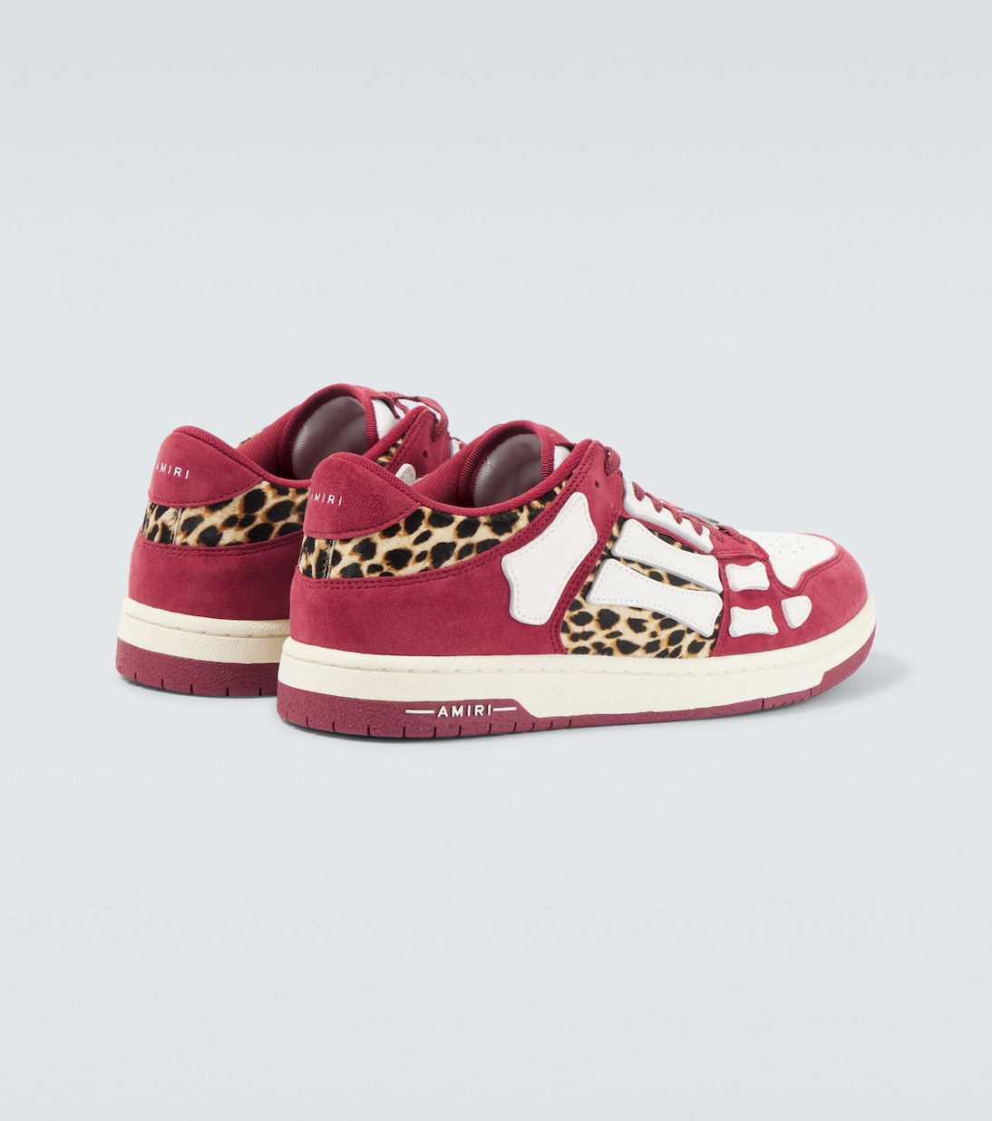 Sneakers Leopard Skel Top Low aus Leder | Amiri