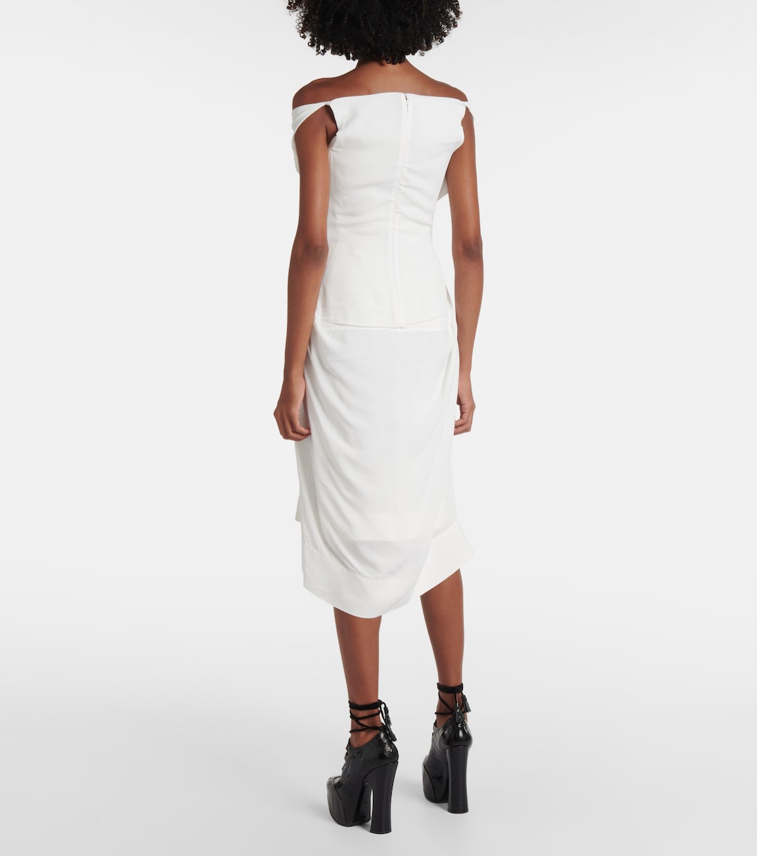 Bridal - Abito midi Iwona in crêpe de chine | Vivienne Westwood
