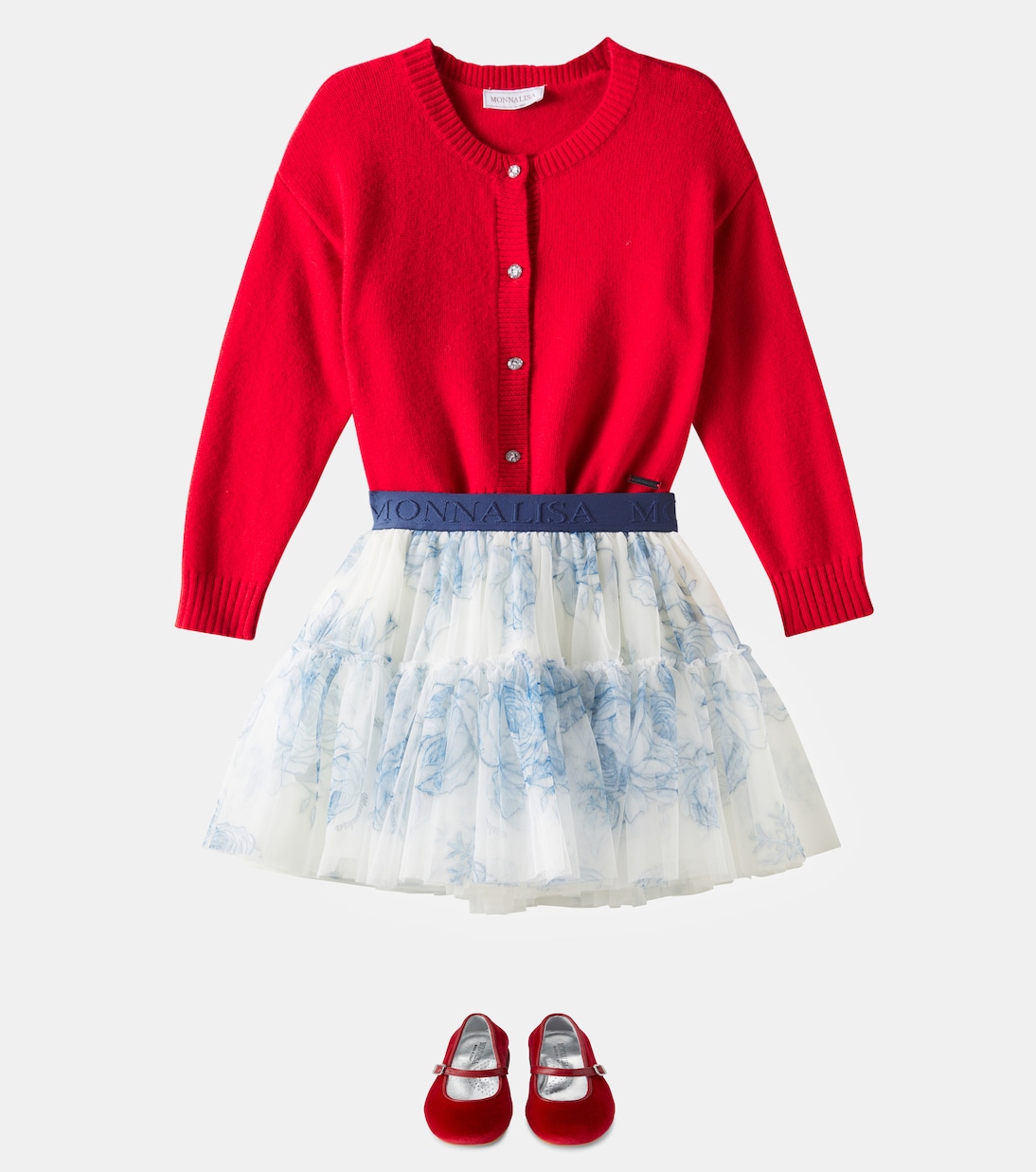 Ballerine Dorothy in velluto con glitter | Monnalisa