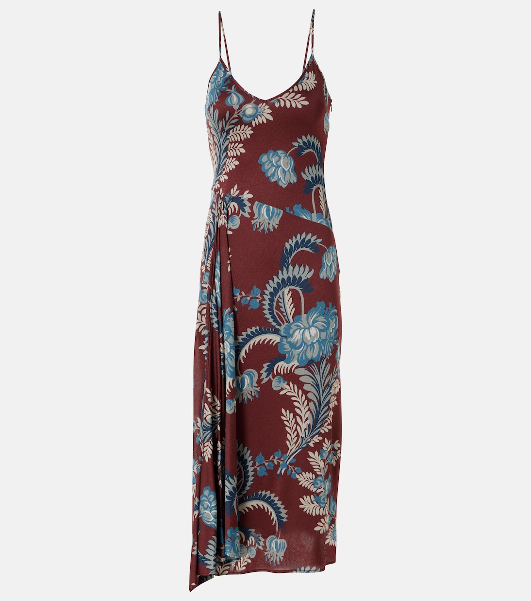 Robe midi en satin à fleurs | Etro