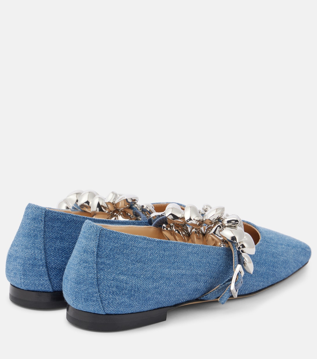 Ballerine Puffy Heart in denim | Mach & Mach