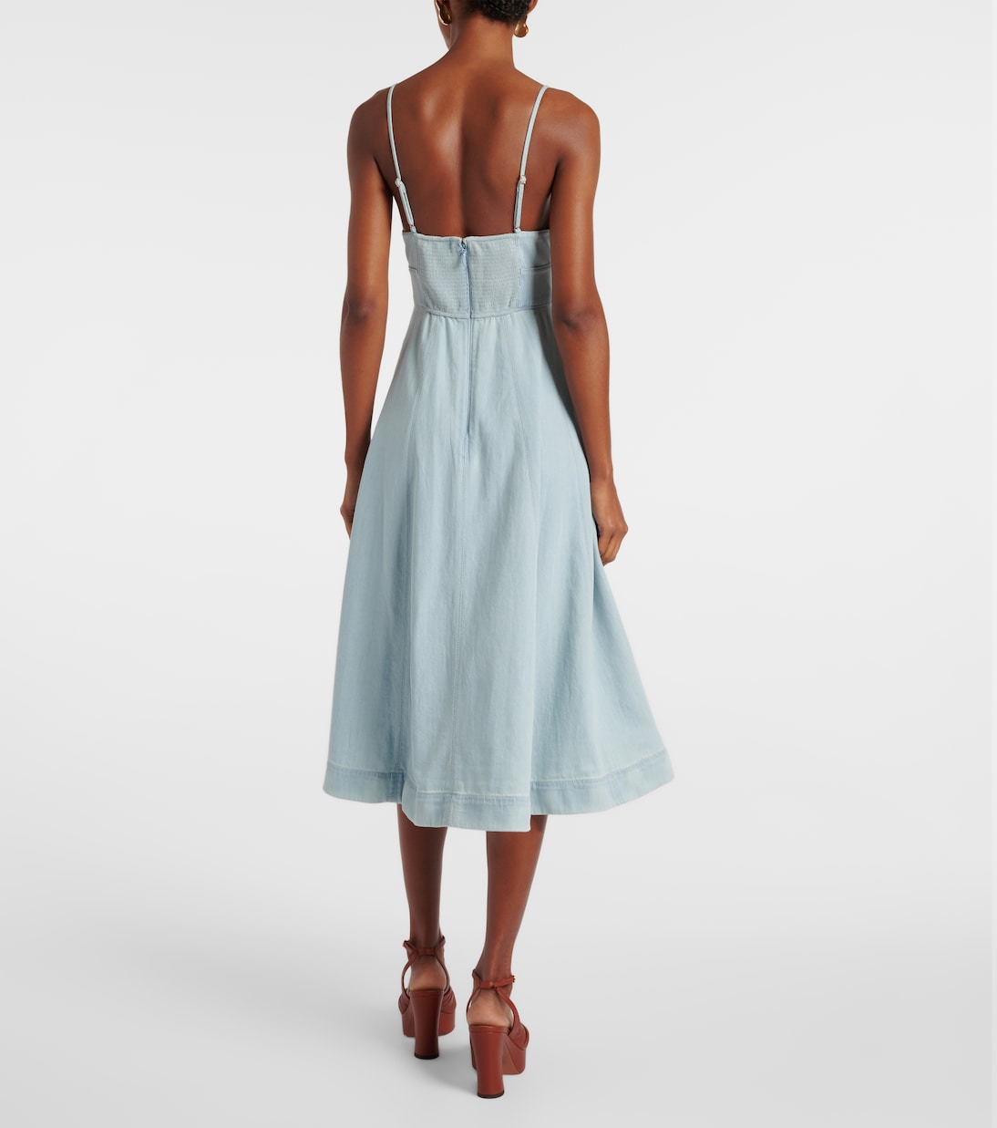 Robe midi Acacia en jean | Zimmermann