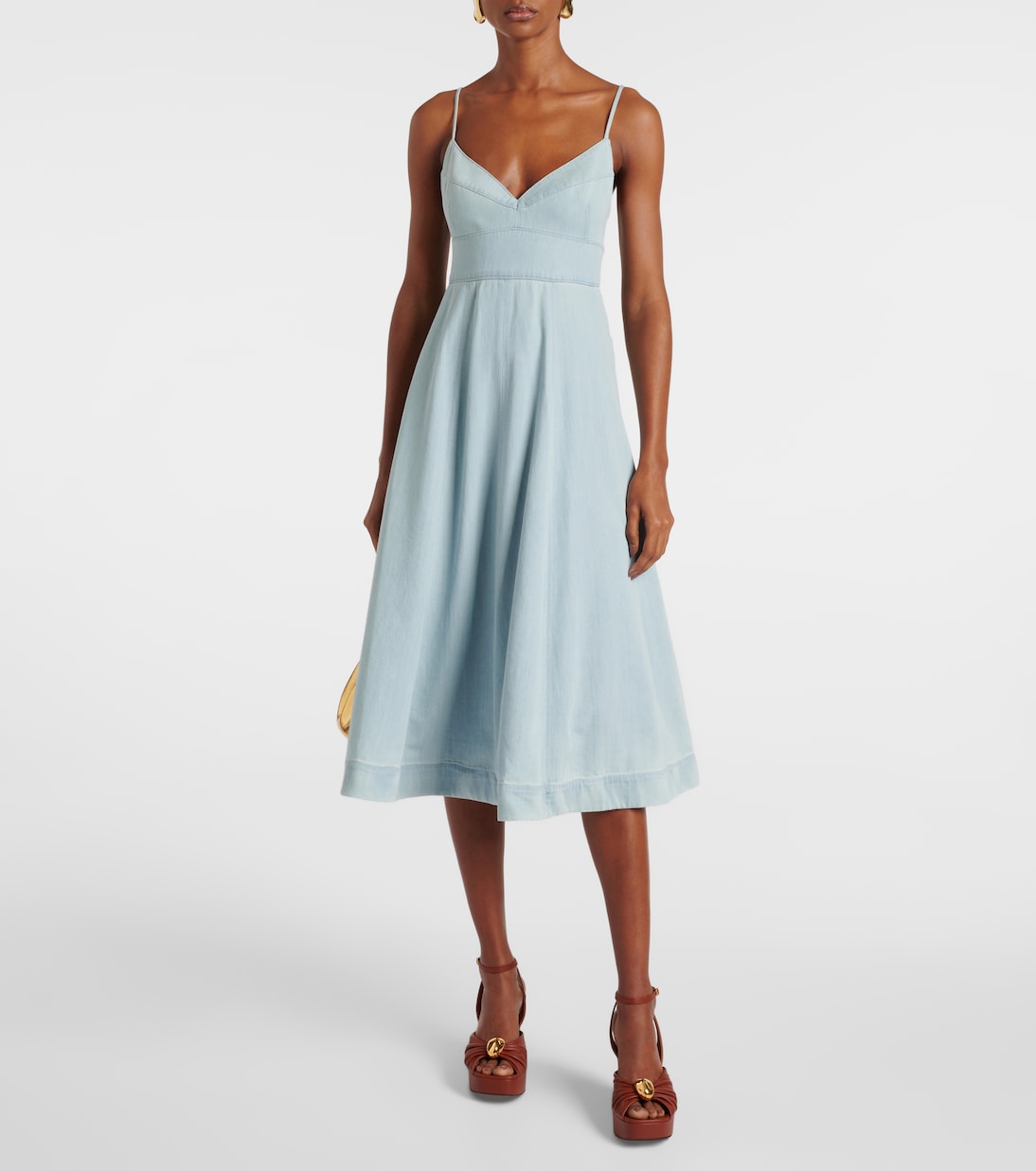 Robe midi Acacia en jean | Zimmermann