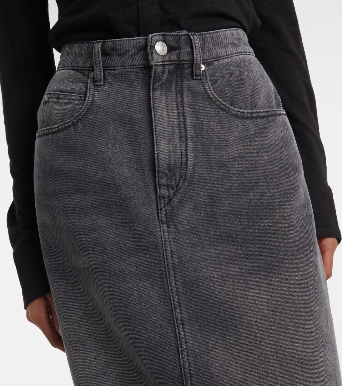 Falda Midilargo Denim Marant Etoile en Estilo Tilauriagz para Jóvenes