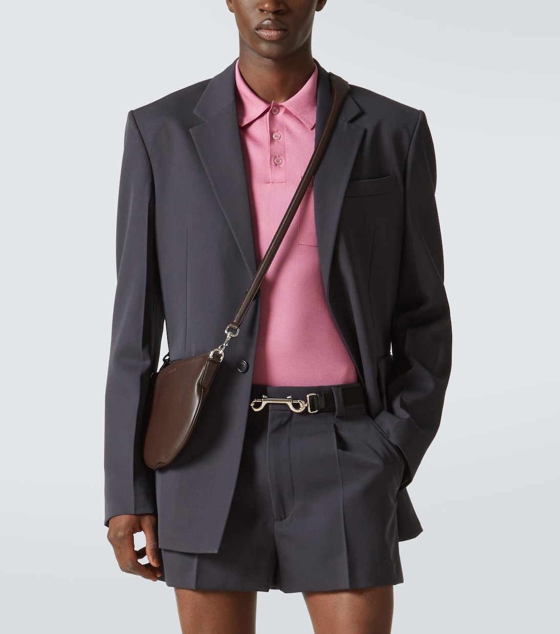 Borsa a spalla Gucci B Mini in pelle | Gucci