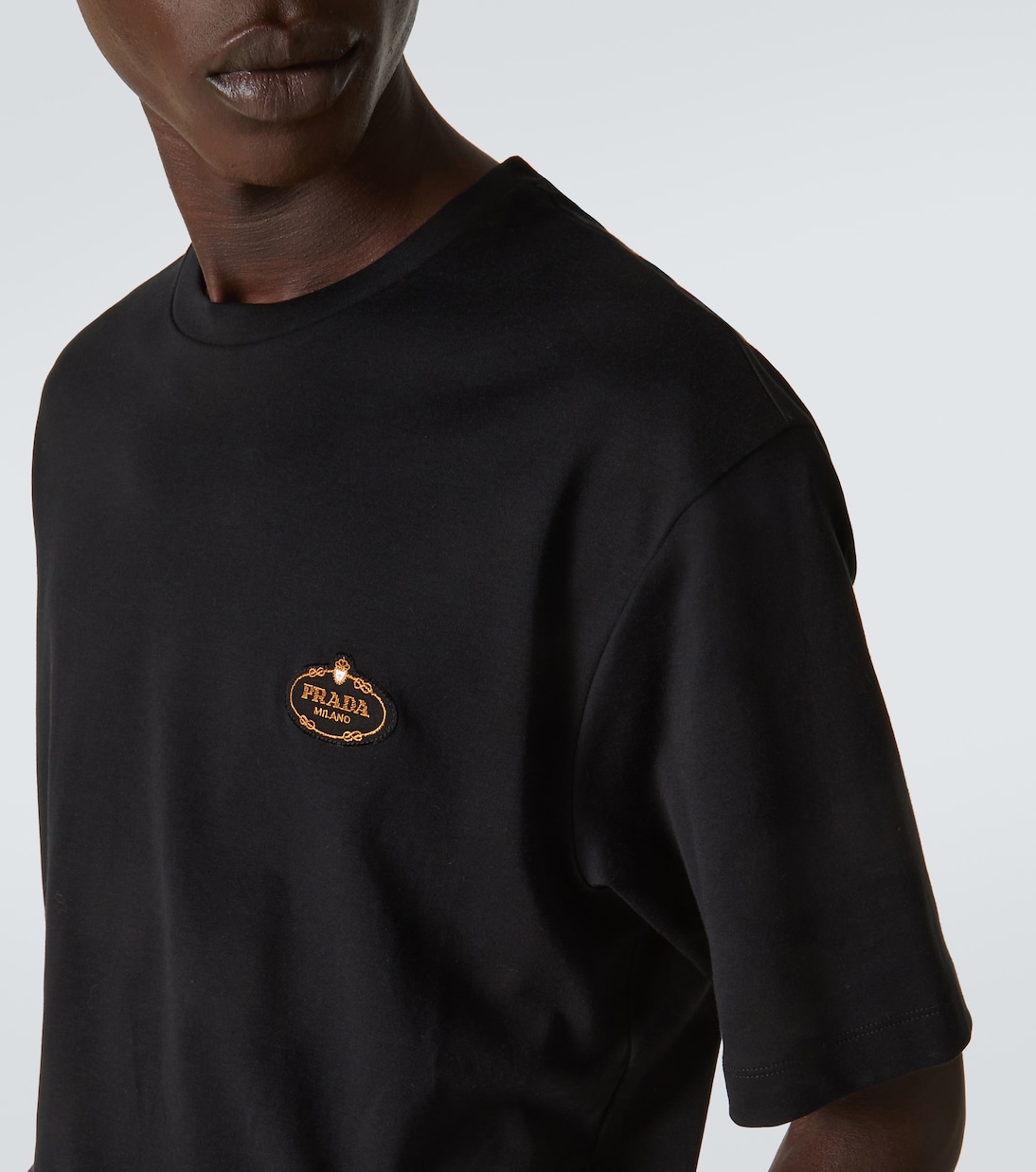 Camiseta de jersey de algodón | Prada