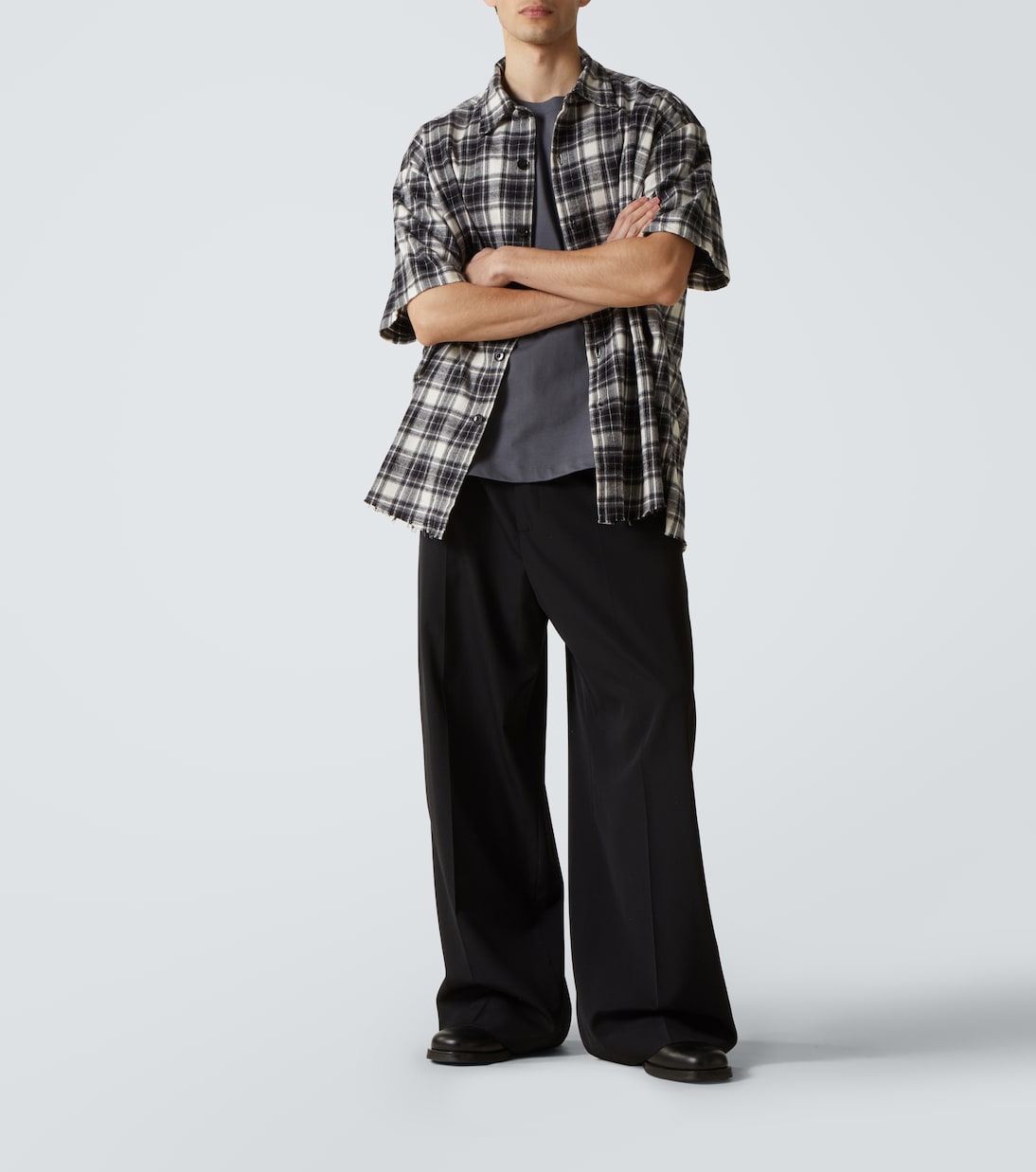 Camicia in flanella di cotone a quadri | Greg Lauren