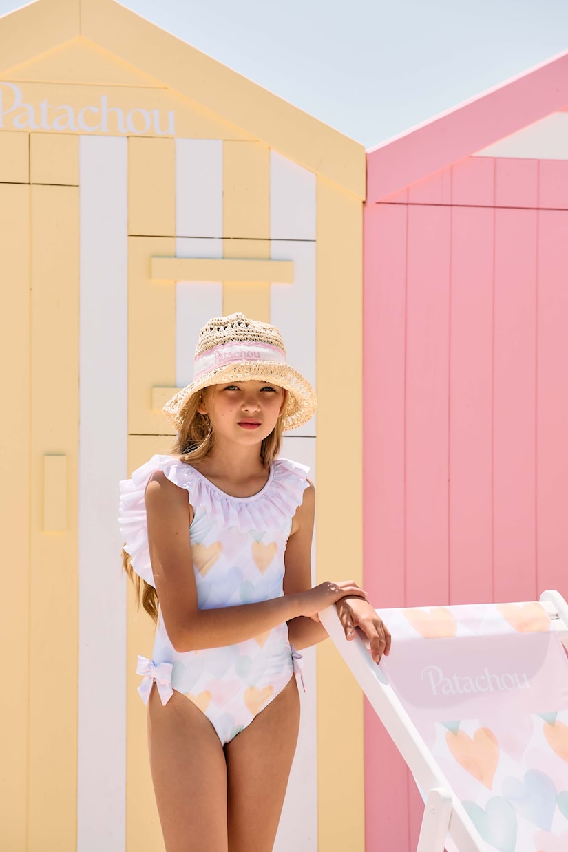 Bow-detail printed swimsuit | Patachou