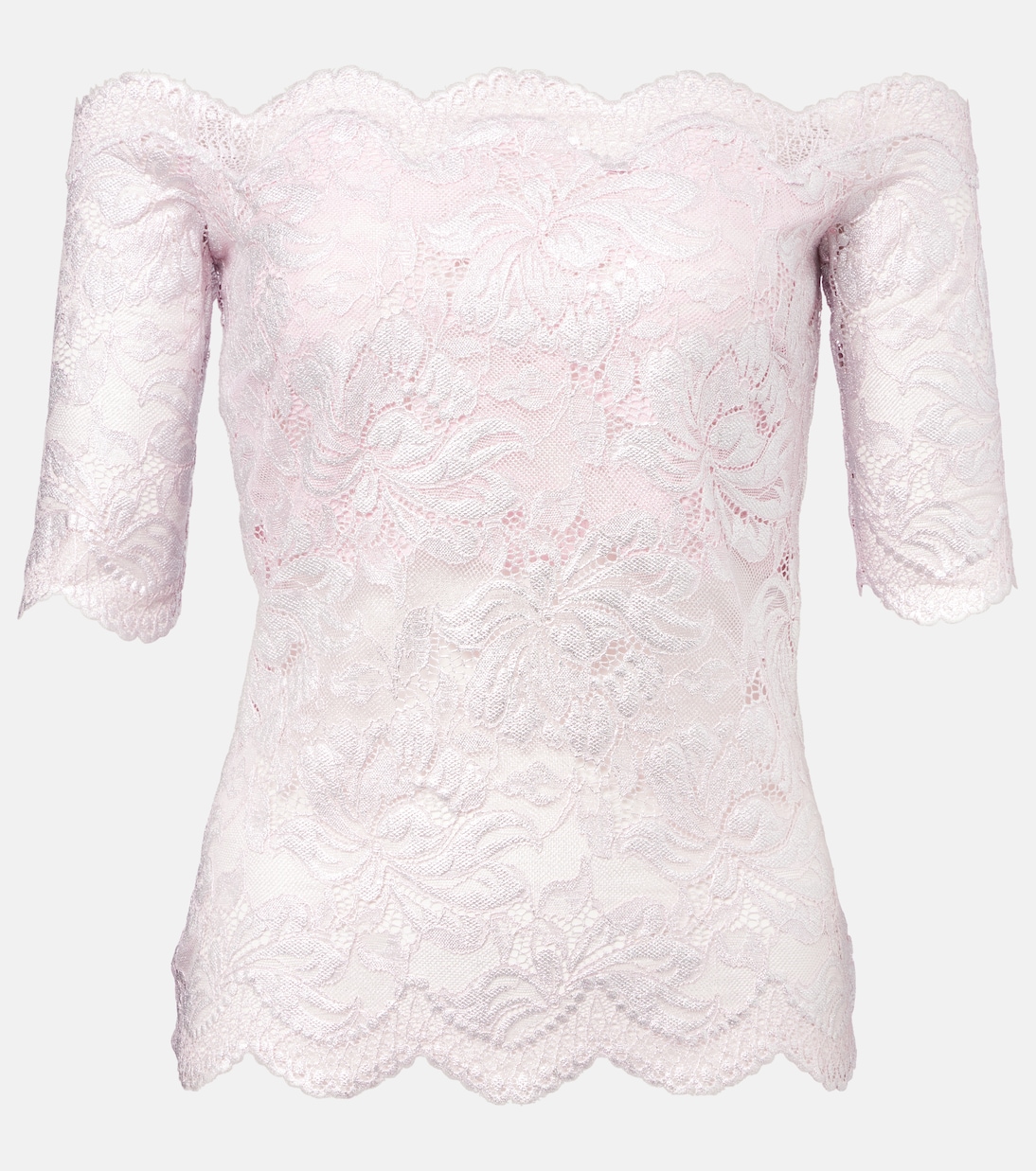 Top en dentelle à fleurs | Rabanne