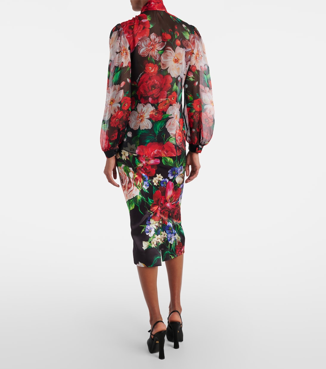 Chemise en soie à fleurs | Dolce&Gabbana