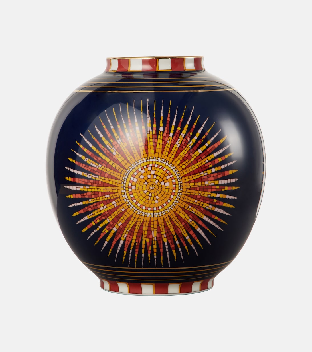 Sunrays Midnight Medium porcelain vase | La DoubleJ