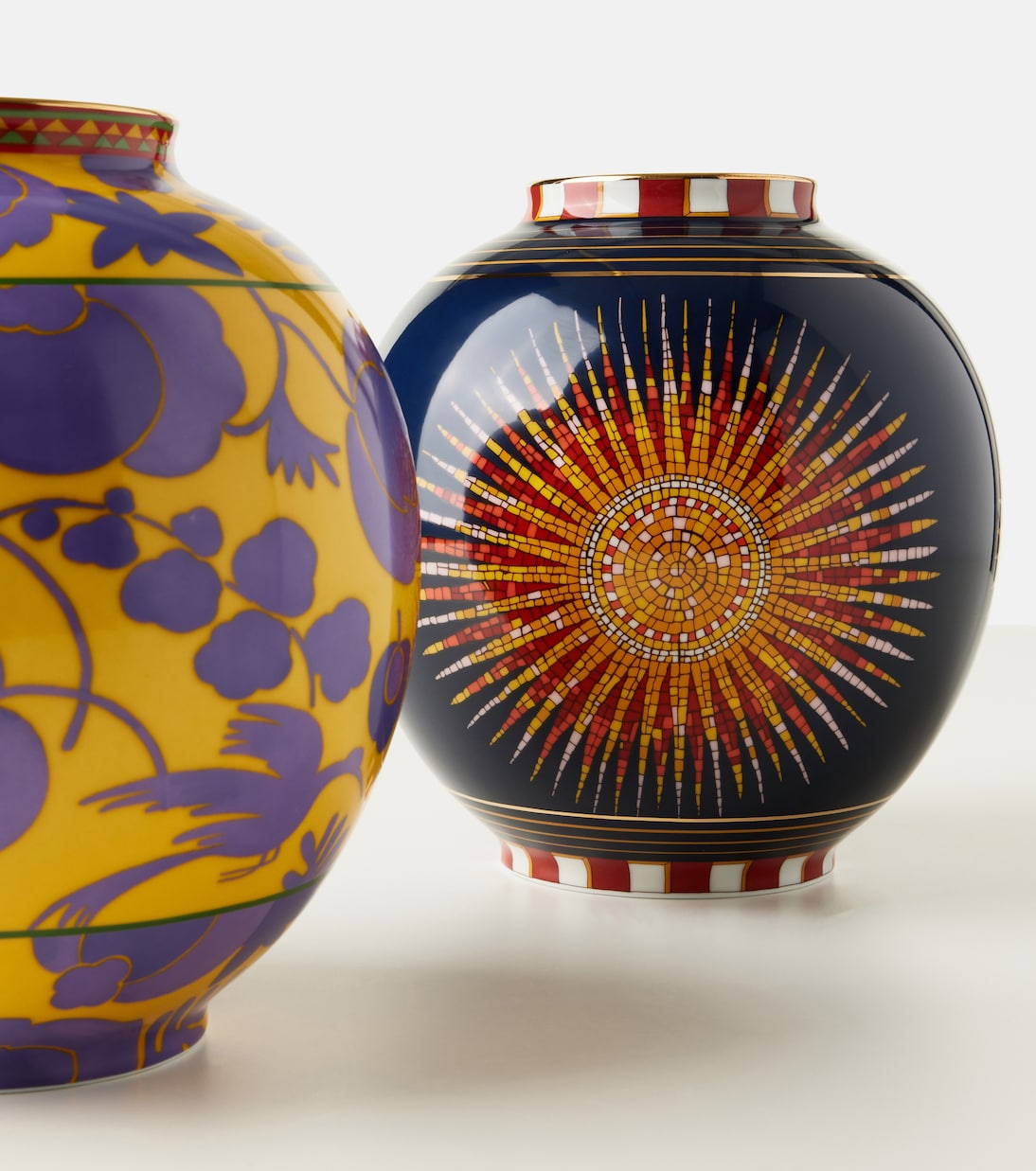 Sunrays Midnight Medium porcelain vase | La DoubleJ