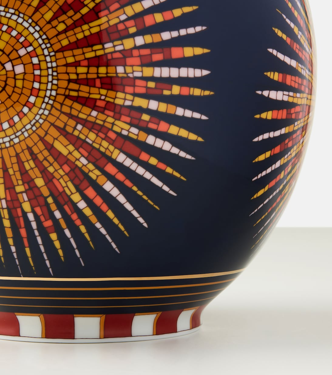 Sunrays Midnight Medium porcelain vase | La DoubleJ
