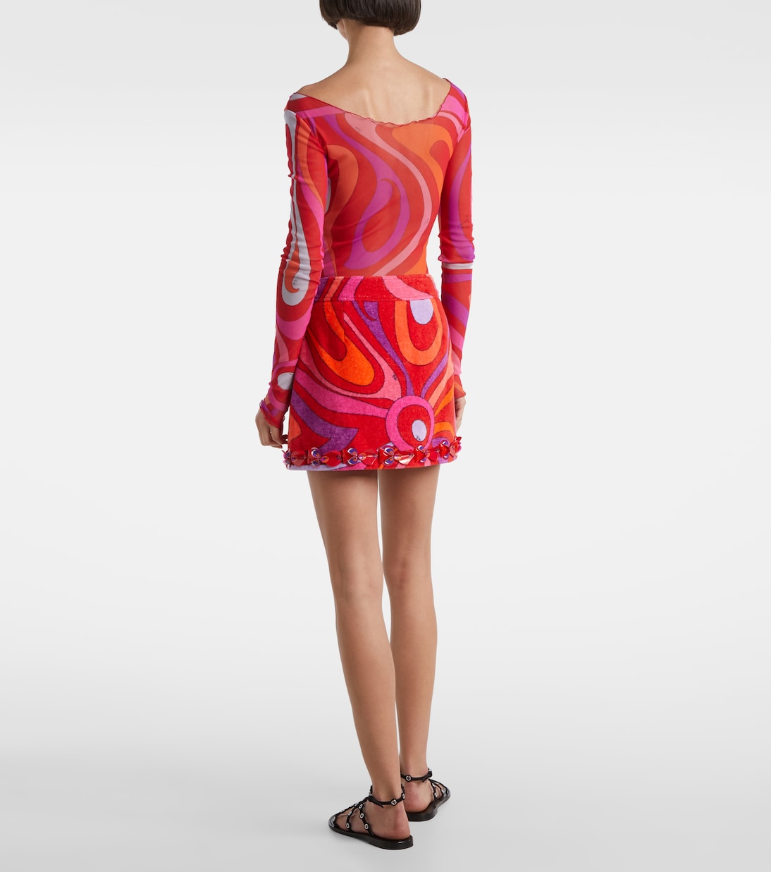 Minifalda Marmo en rizo de algodón | Pucci