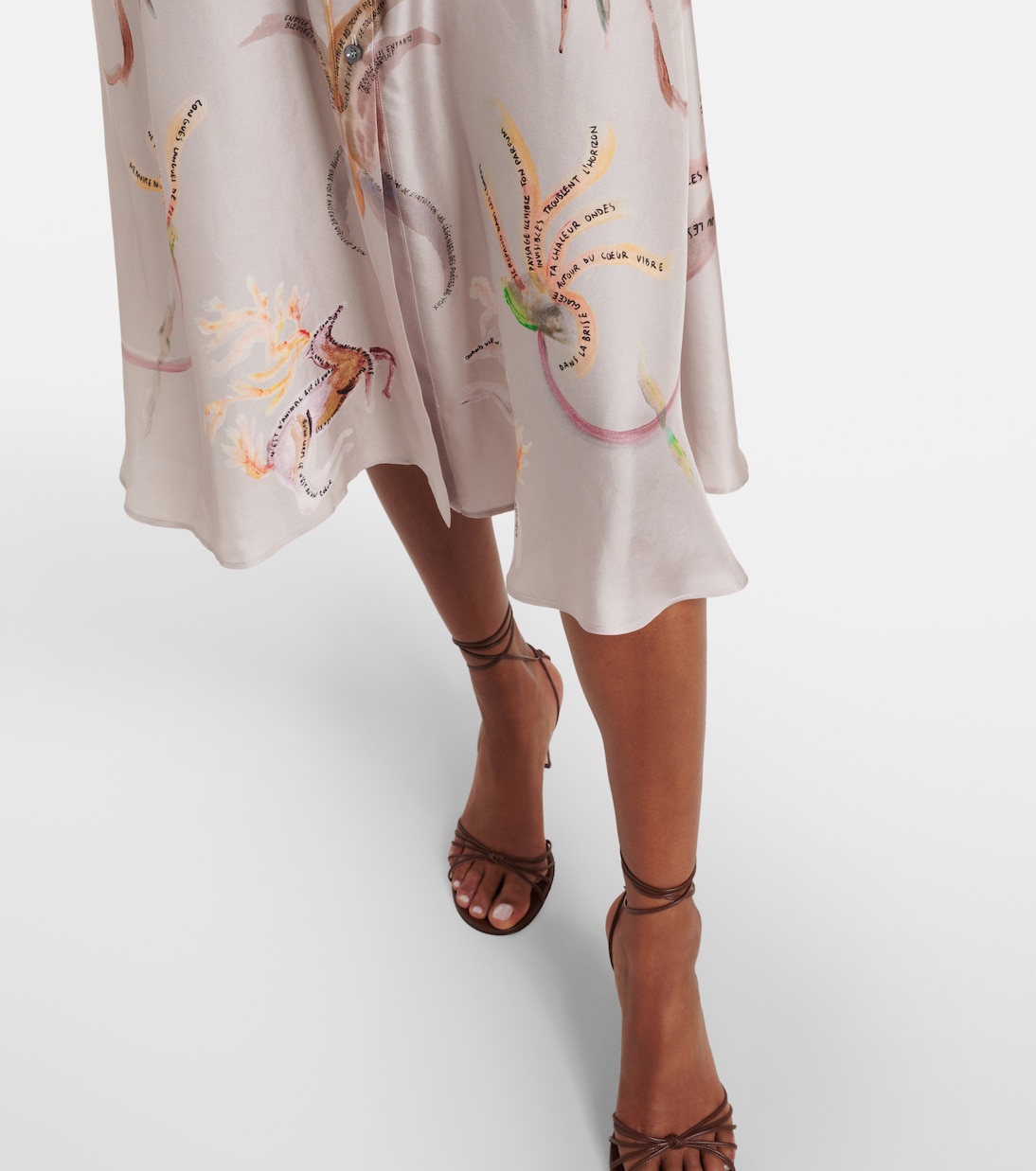 Robe chemise Kiera imprimée en soie | Altuzarra