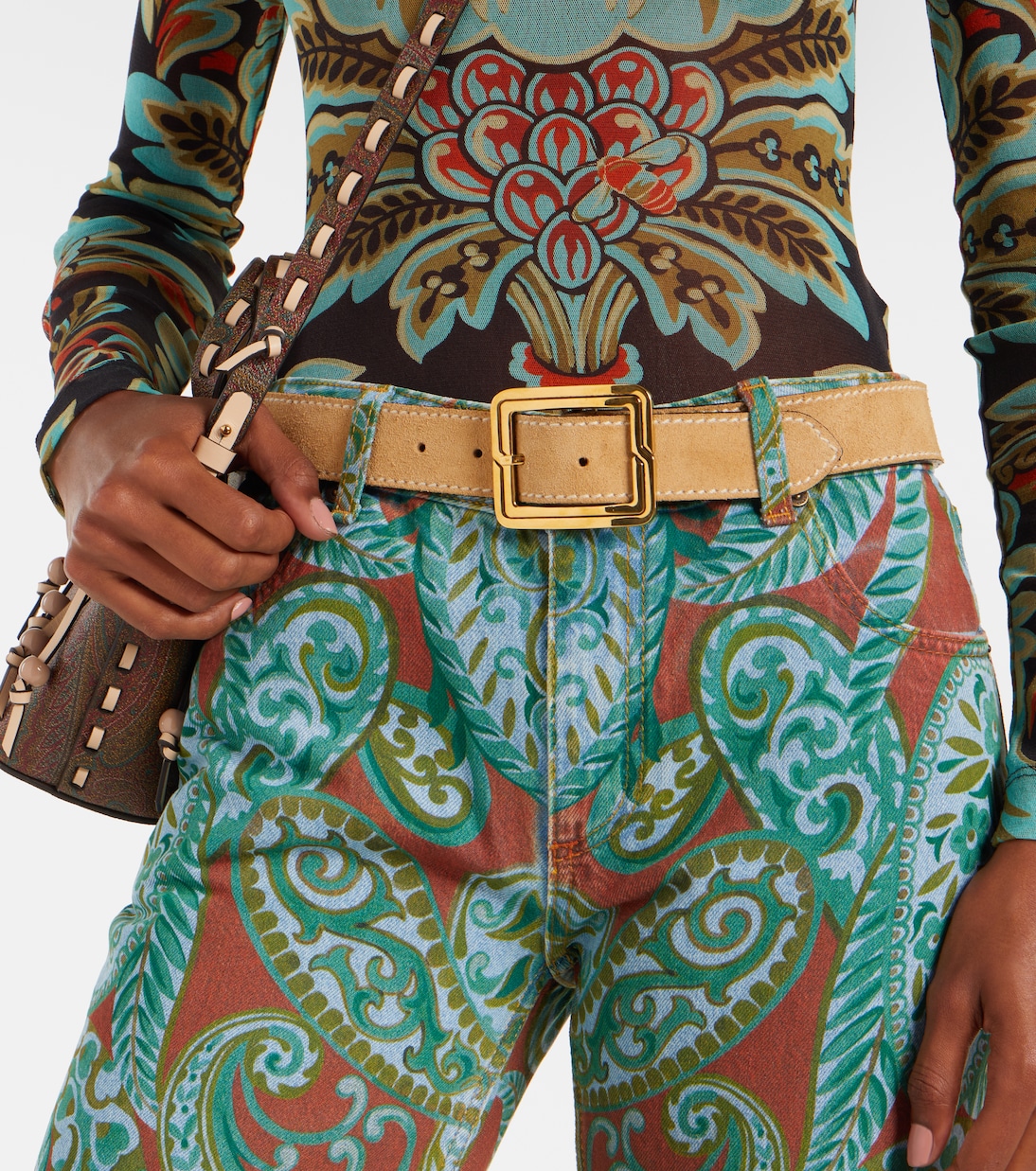 스웨이드 벨트 | Etro