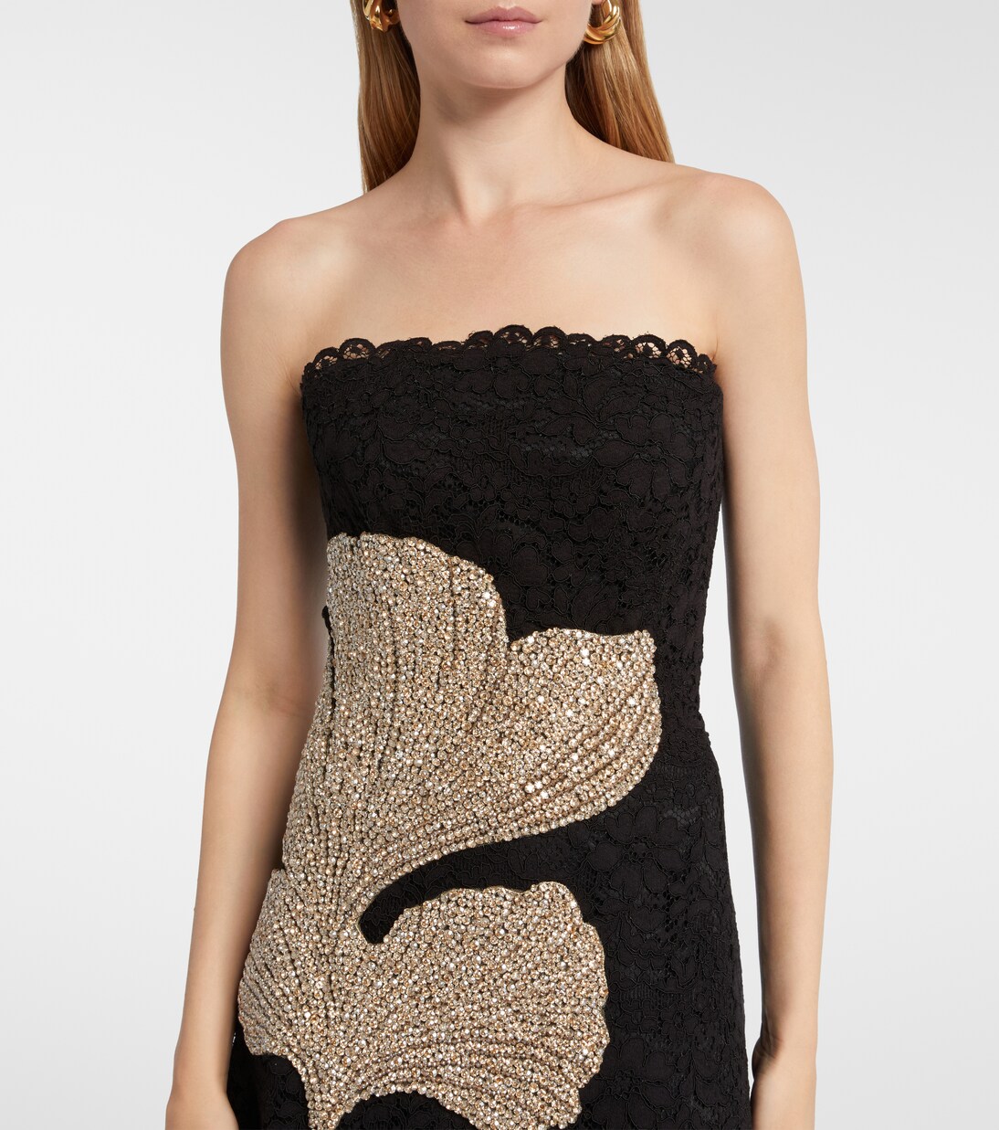 Hallis embellished lace gown | Costarellos
