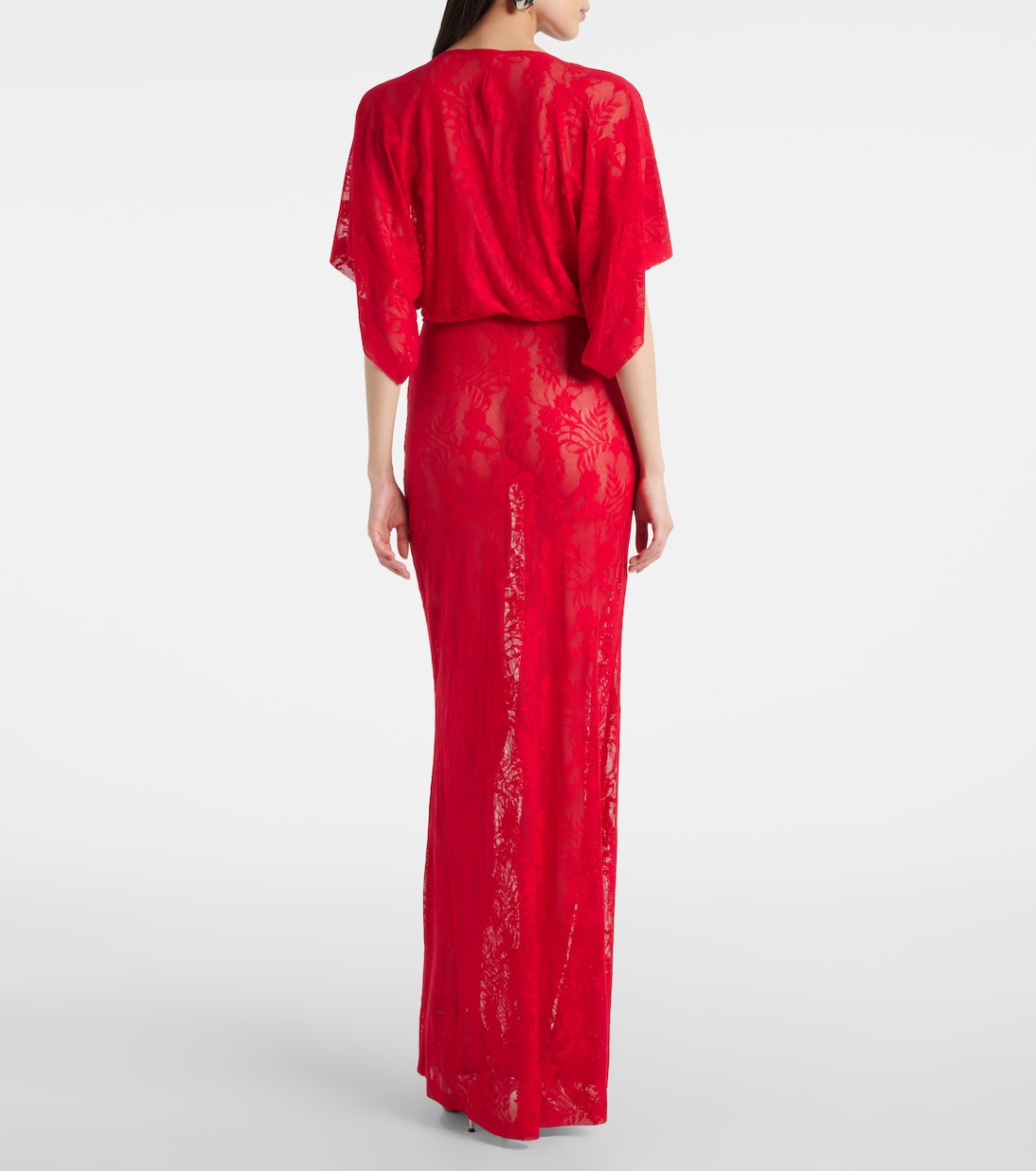 Obie lace gown | Norma Kamali