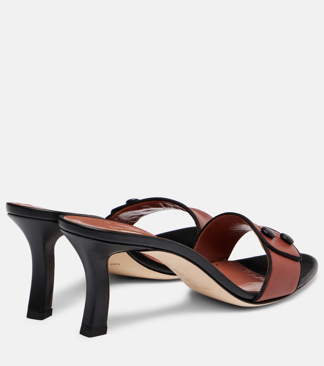 Pantoletten Muluka 70 aus Leder | Manolo Blahnik