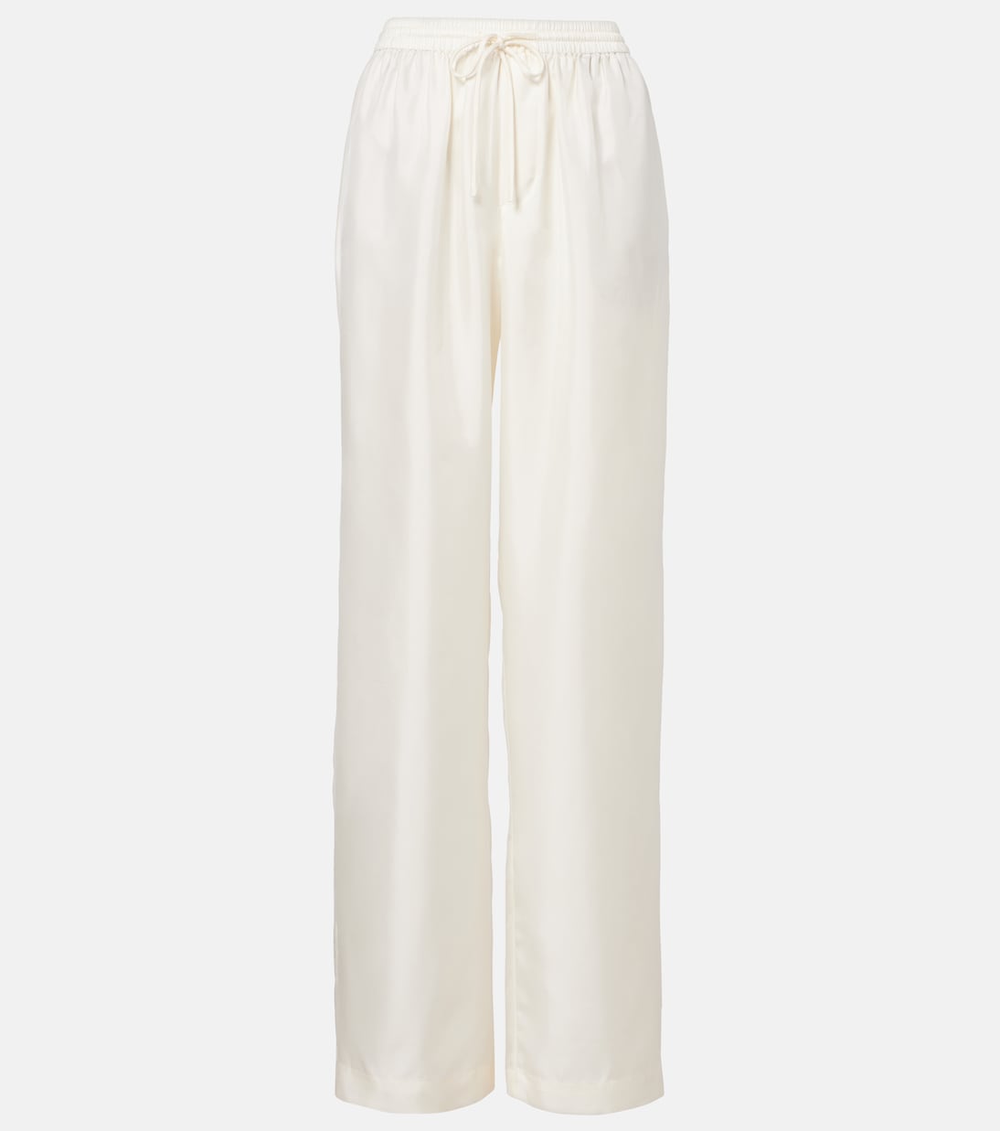Pantalon ample en satin de soie | Róhe