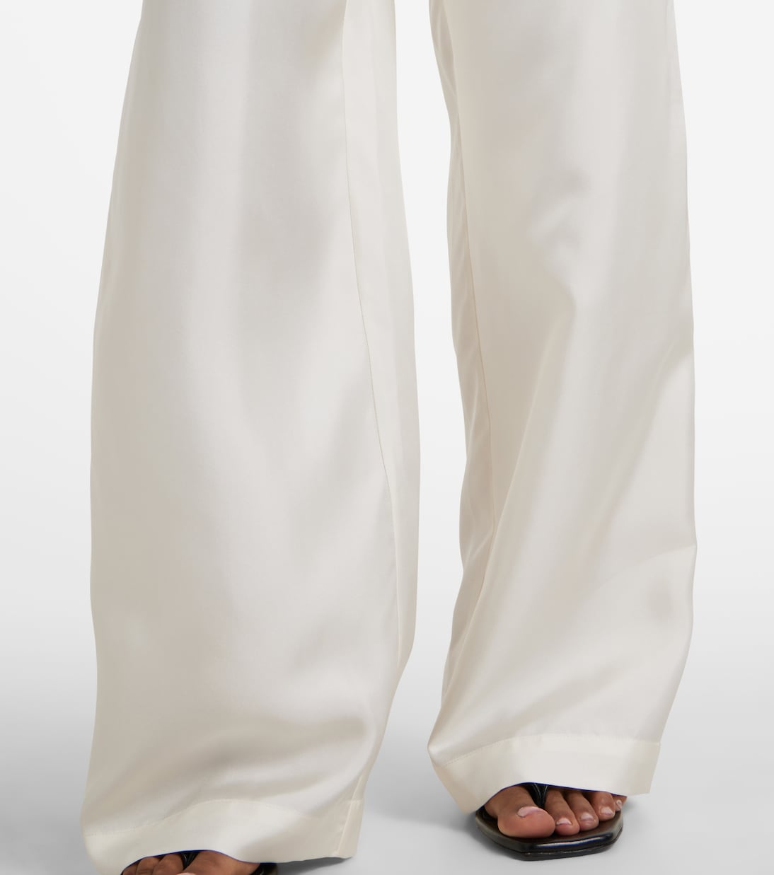 Pantalon ample en satin de soie | Róhe