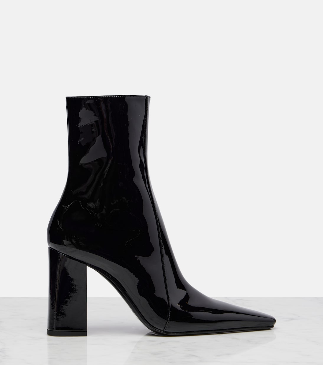Rainer 90 patent leather ankle boots | Saint Laurent