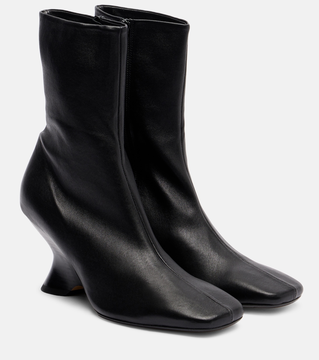 Ankle Boots 75 aus Leder | Dries Van Noten