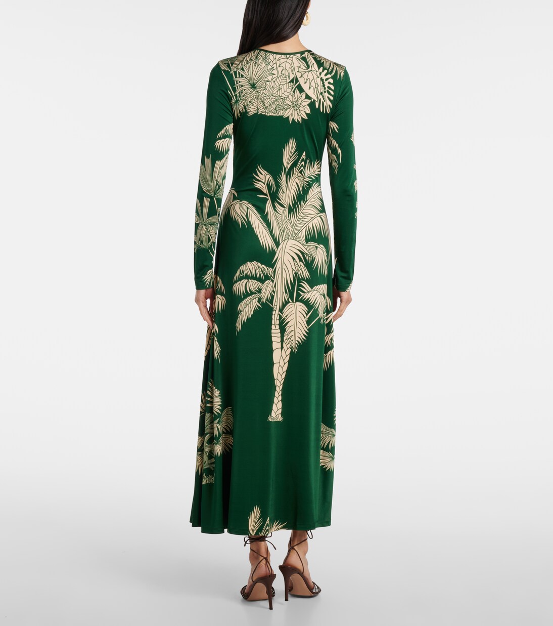 Printed ruched jersey midi dress | Johanna Ortiz