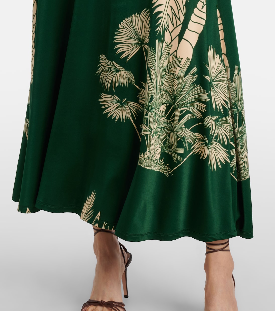 Printed ruched jersey midi dress | Johanna Ortiz