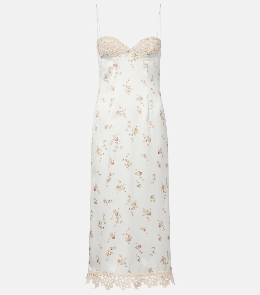 Robe en crochet de soie à fleurs | Magda Butrym