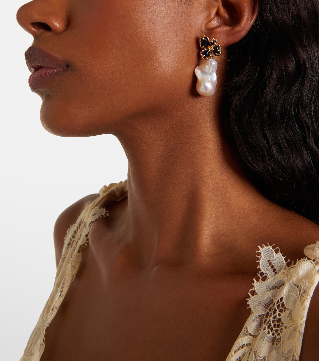 Bloom Baroque pearl drop earrings | Zimmermann