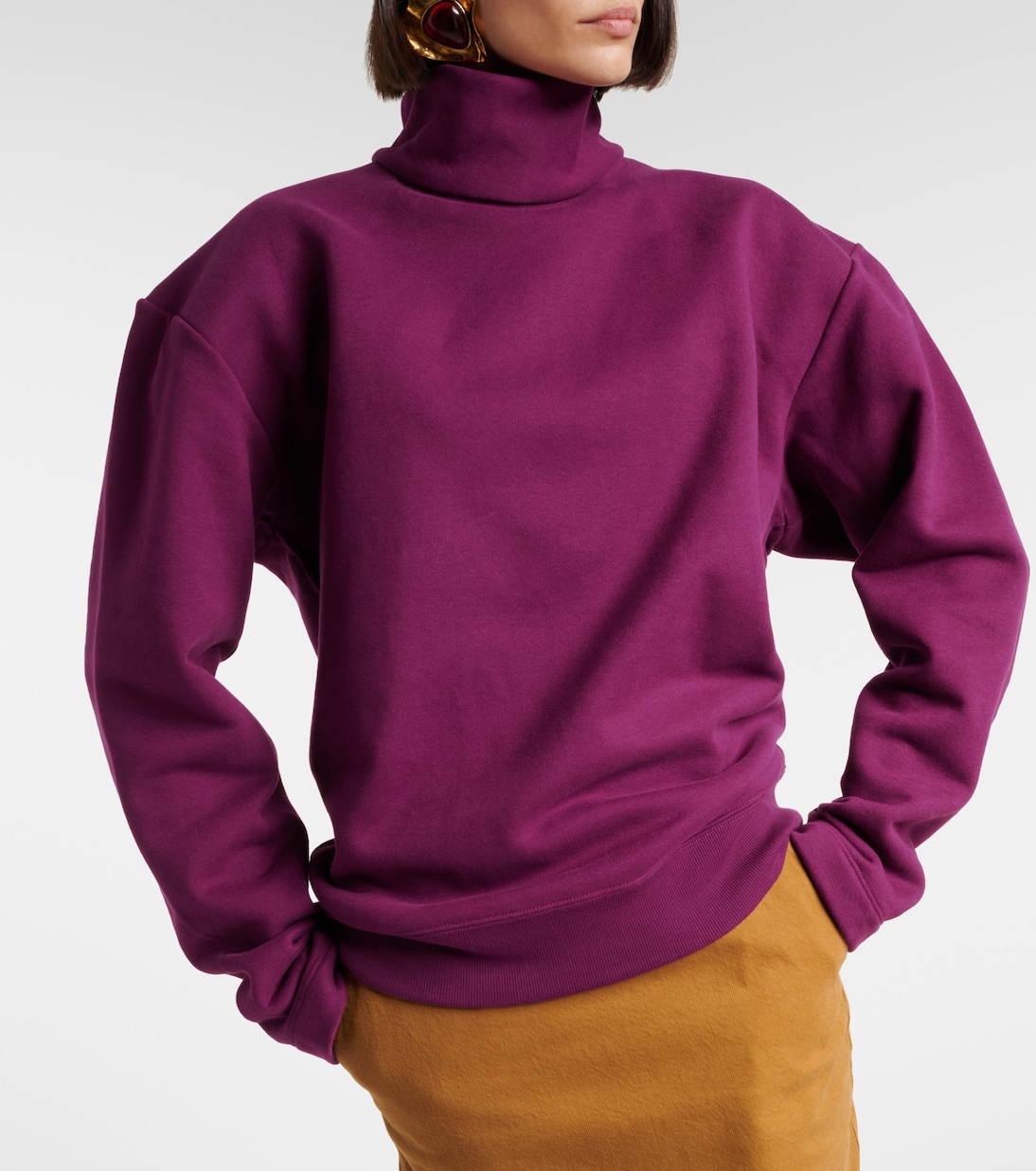 Cotton fleece sweatshirt | Saint Laurent