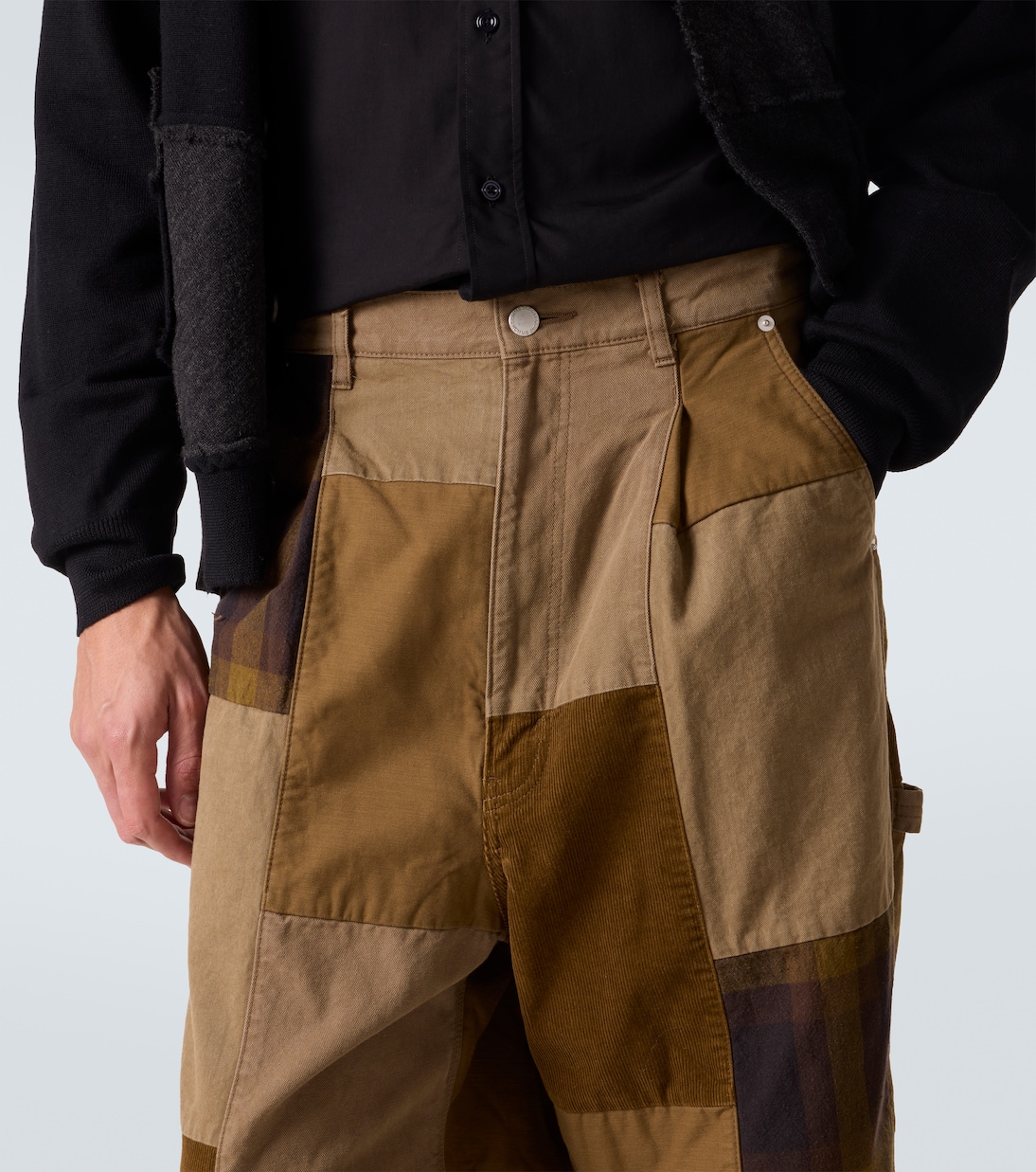 Patchwork cotton wide-leg pants | Comme des Garçons Homme