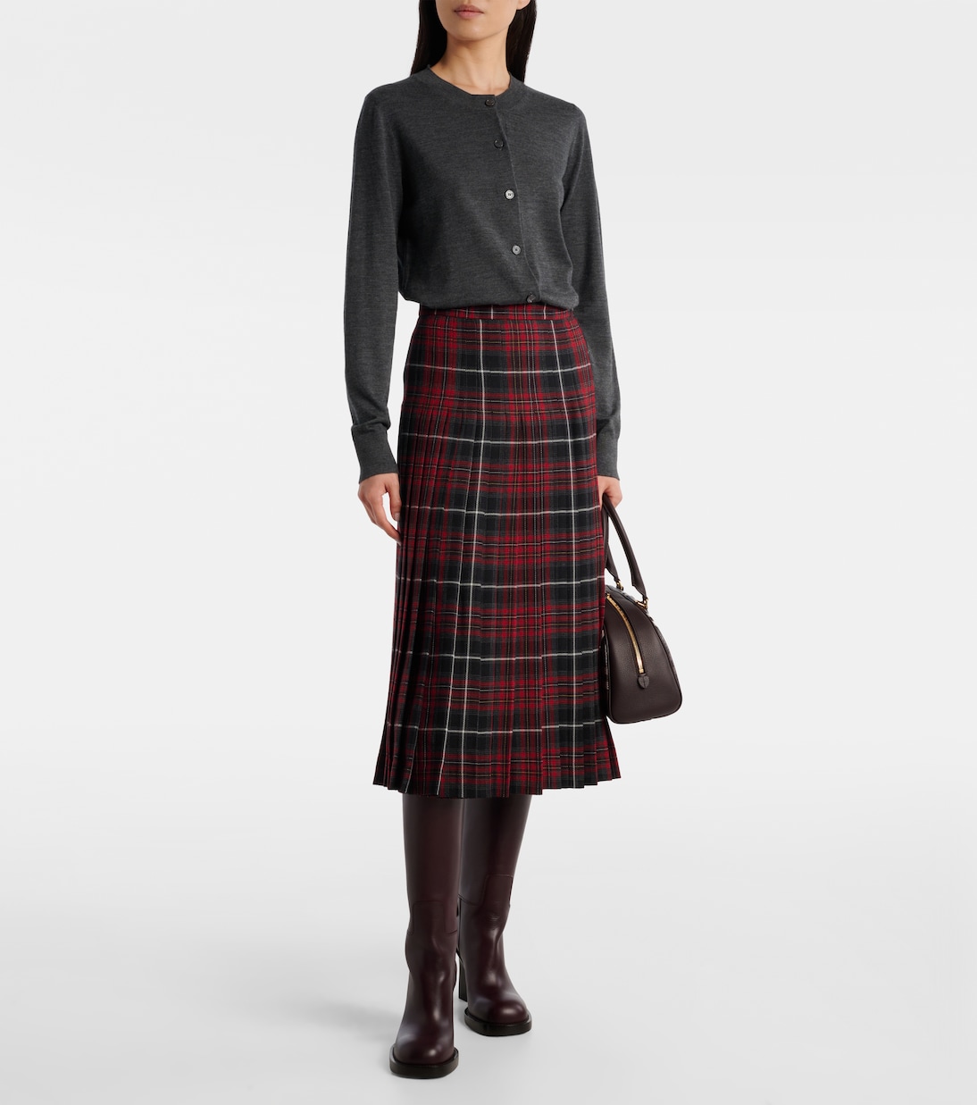 Pleated plaid twill kilt | Burberry