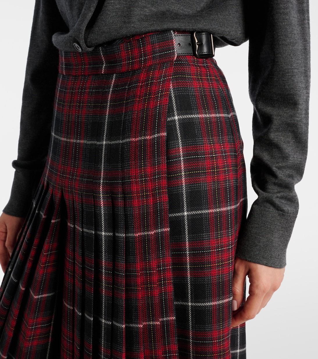 Pleated plaid twill kilt | Burberry