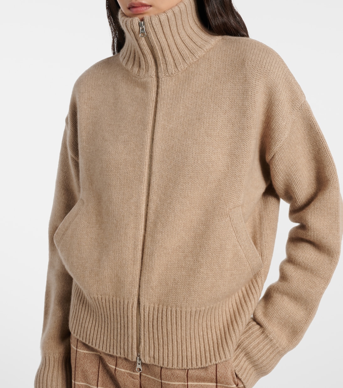 Xtra Fab cashmere zip-up cardigan | Extreme Cashmere
