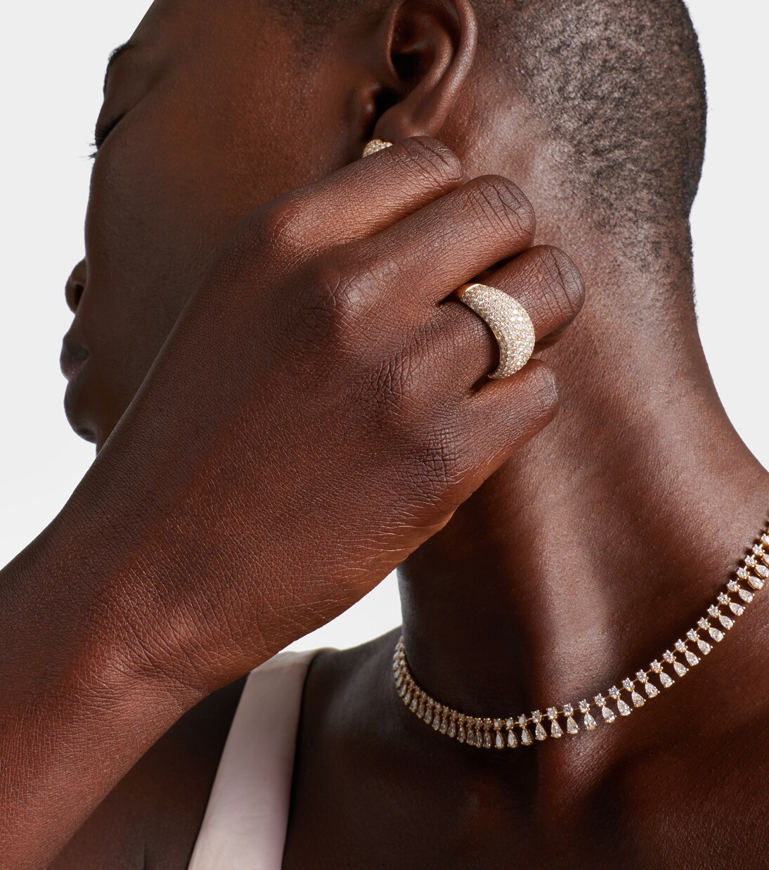 Celeste 18kt gold ring with diamonds  | Anita Ko