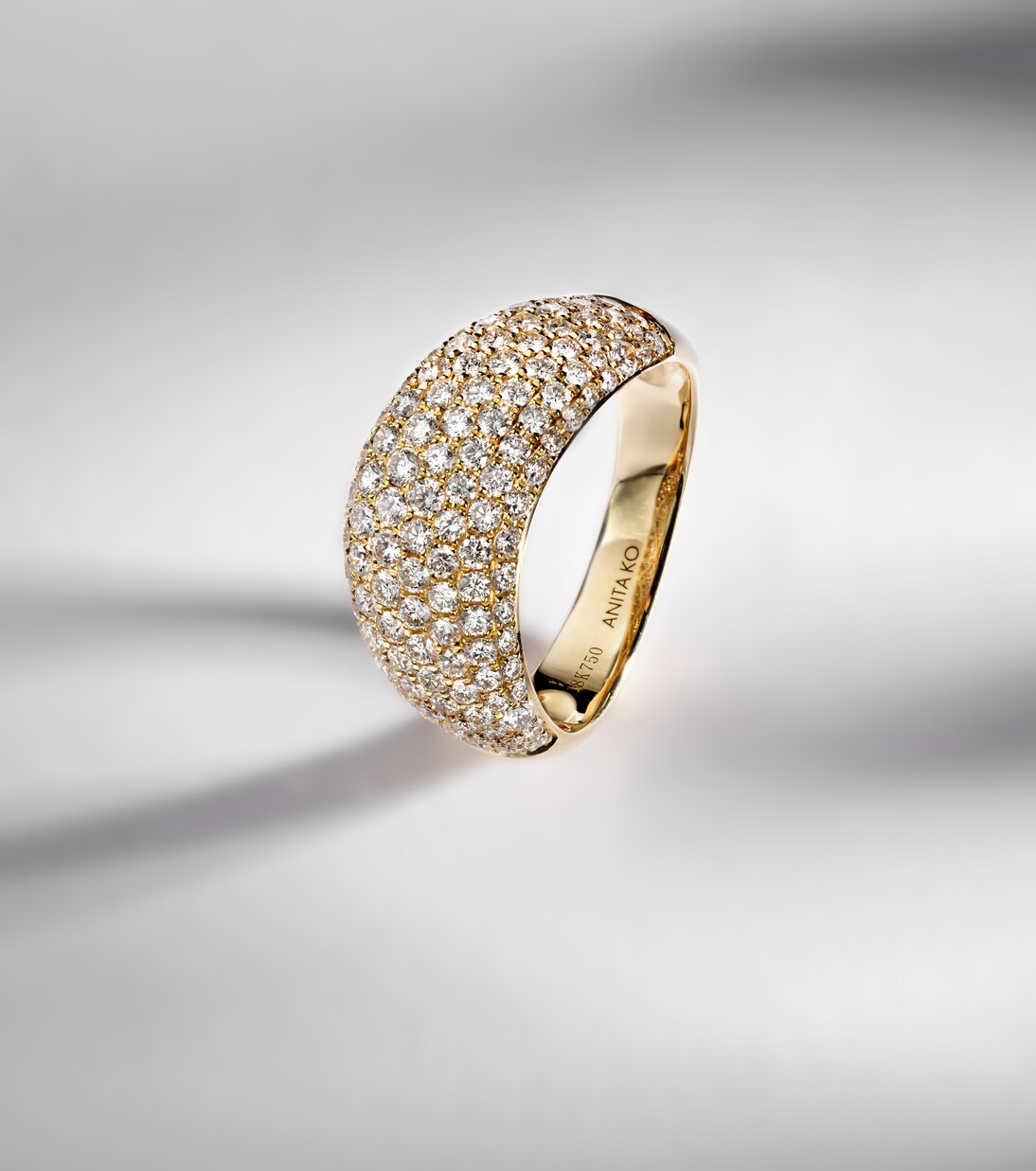 Celeste 18kt gold ring with diamonds  | Anita Ko