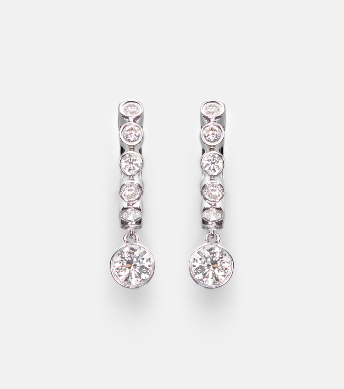 Boucles d'oreilles Melrose en or blanc 18 ct et diamants | Anita Ko